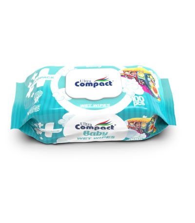Ultra Compact Poem Wet Wipes ecopack blue