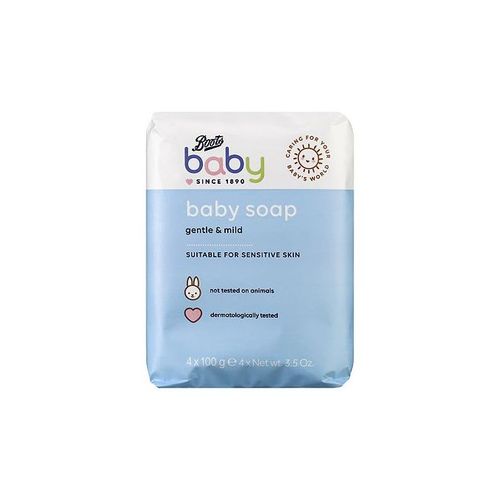 Boots Baby Soap Gentle And Mild @ 4X100g For Unisex