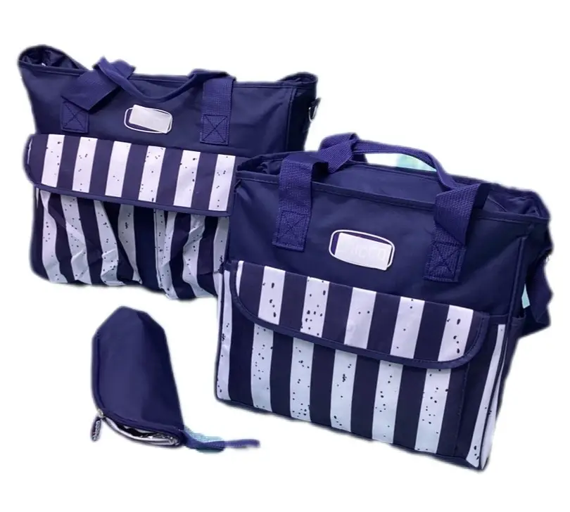 CHICCO BABY STRIPED DIAPER BAG 2