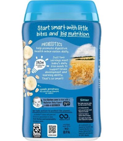 GERBER PROBIOTIC OATMEAL BANANA 227G