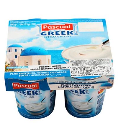 0013676 pascual greek yogurt plain sweetened 125g4 510