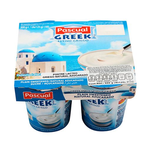 0013676 pascual greek yogurt plain sweetened 125g4 510