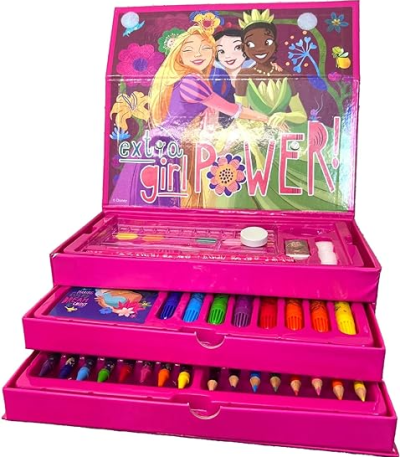disney princess colouring set 3