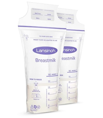 lansinoh pre sterilised breastmilk storage bag