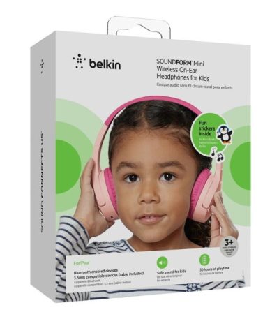 Belkin SoundForm Mini wireless headphones PINK 01