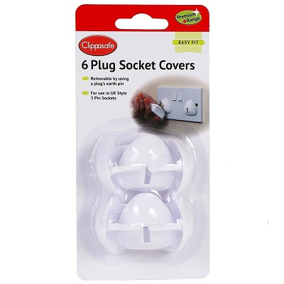 CLIPPASAFE 6 PLUG SOCKET COVERS