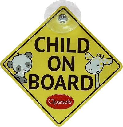 CLIPPASAFE BABY ON BOARD SIGN 1
