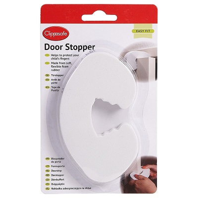 clippasafe door stopper white b