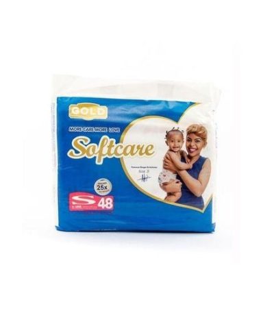 SOFTCARE DIAPERS S 48PCS