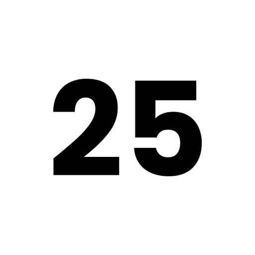 number 25