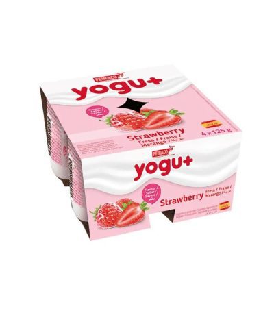 Yogu+ Strawberry 4x125g