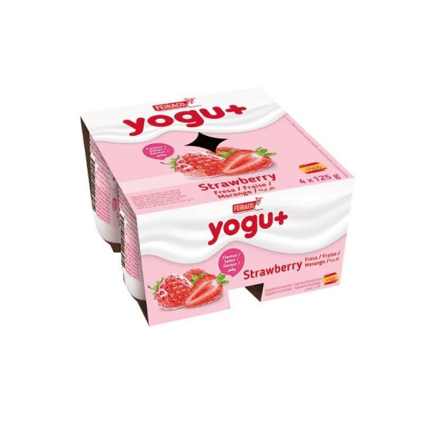 Yogu+ Strawberry 4x125g