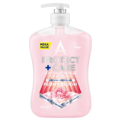 Astonish Protect + Care Anti Bacterial Handwash Peony Bloom