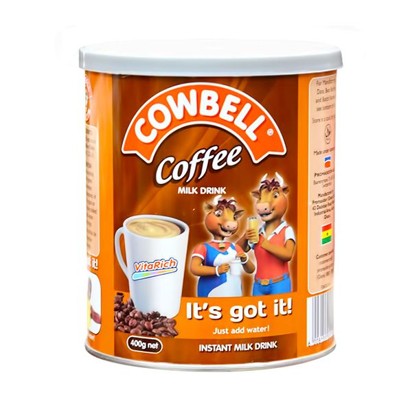 COWBELL COFFEE MILK TIN 400G