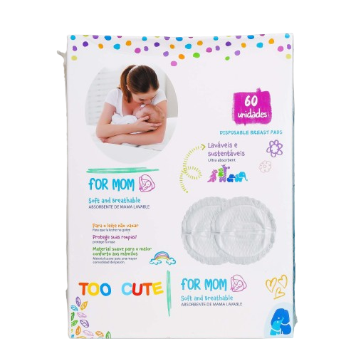 Too cute disposable breast pads 60pcs