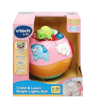 V TECH CRAWL LEARN BRIGHT LIGHTS BALL PINK