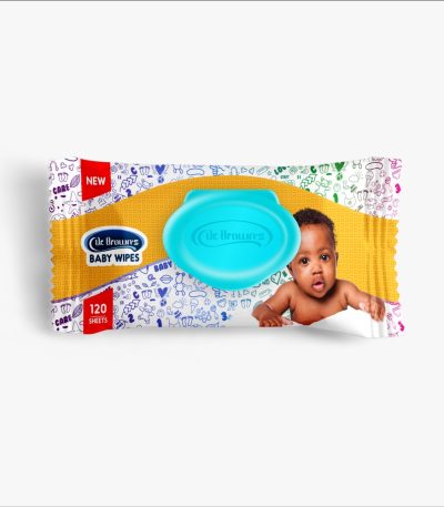 Dr brown baby wipes 120pcs