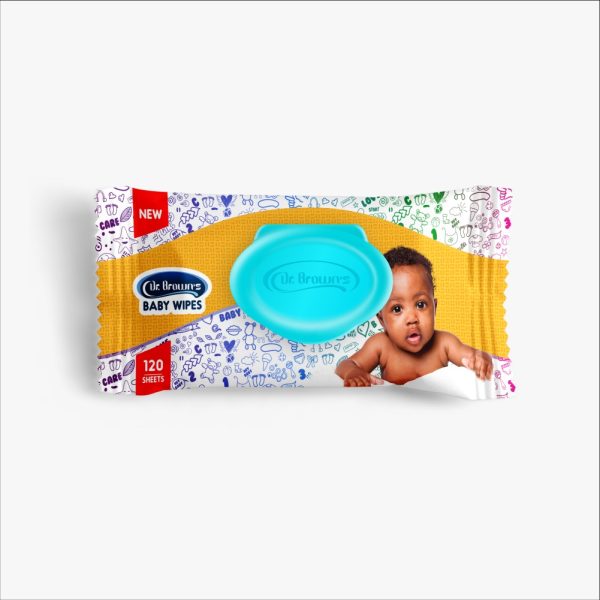Dr brown baby wipes 120pcs