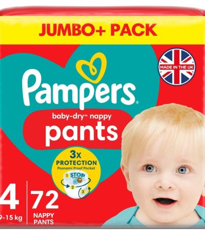 Pampers Baby Dry Nappy Pants Size 4