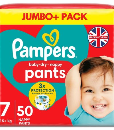 Pampers Baby Dry Nappy Pants Size 7