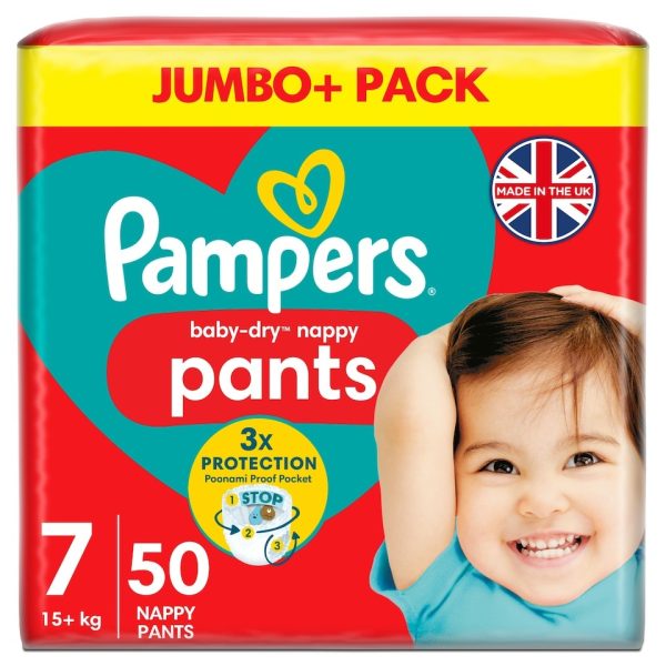 Pampers Baby Dry Nappy Pants Size 7