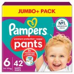 Pampers Premium Protection 42 Nappy Pants Size 6