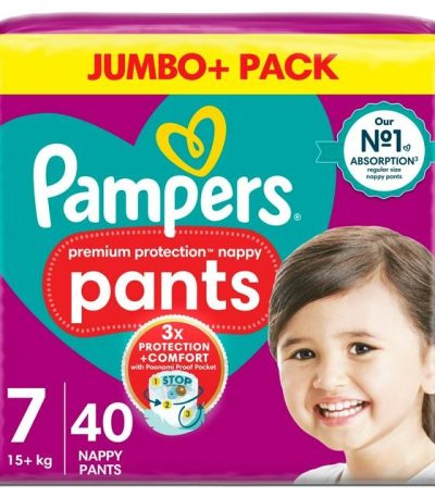 Pampers Premium Protection Nappy Pants Size 7
