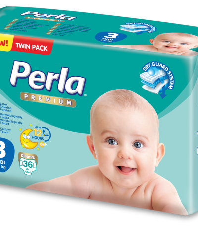 Perla premium diapers size 3 midi 36pcs