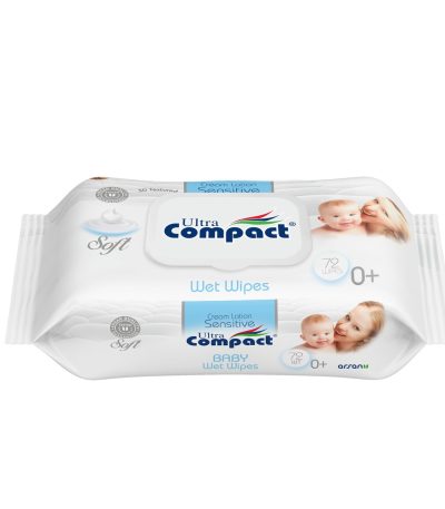 Ultra Compact cream lotion Wipes