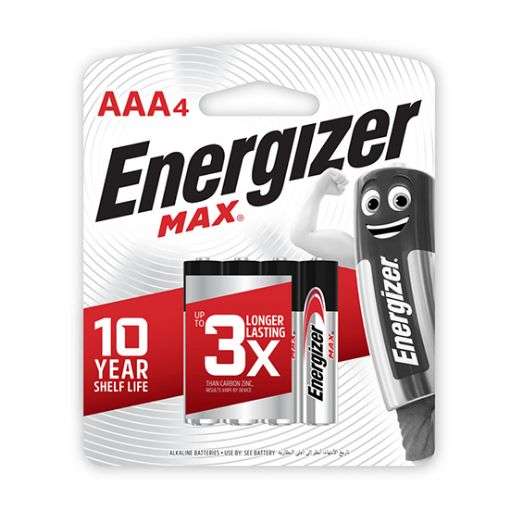 0012231 energizer max aaa4 e92bp4 510