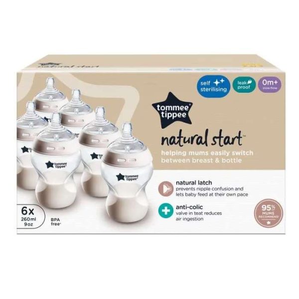 Natural Start Bottle set 6X 260ML