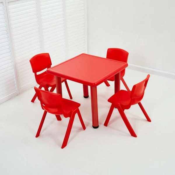 SQUARE TABLE RED