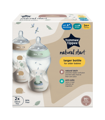 Tommee Tippee large bottles 340ml decorated
