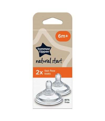 tommee tippee Natural Start Baby Bottle Teats fast flow