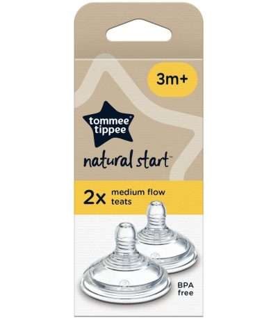 tommee tippee Natural Start Baby Bottle Teats medium flow