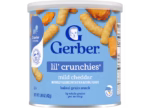 Gerber lil crunchies mild cheddar 42, Crawler 8+ months